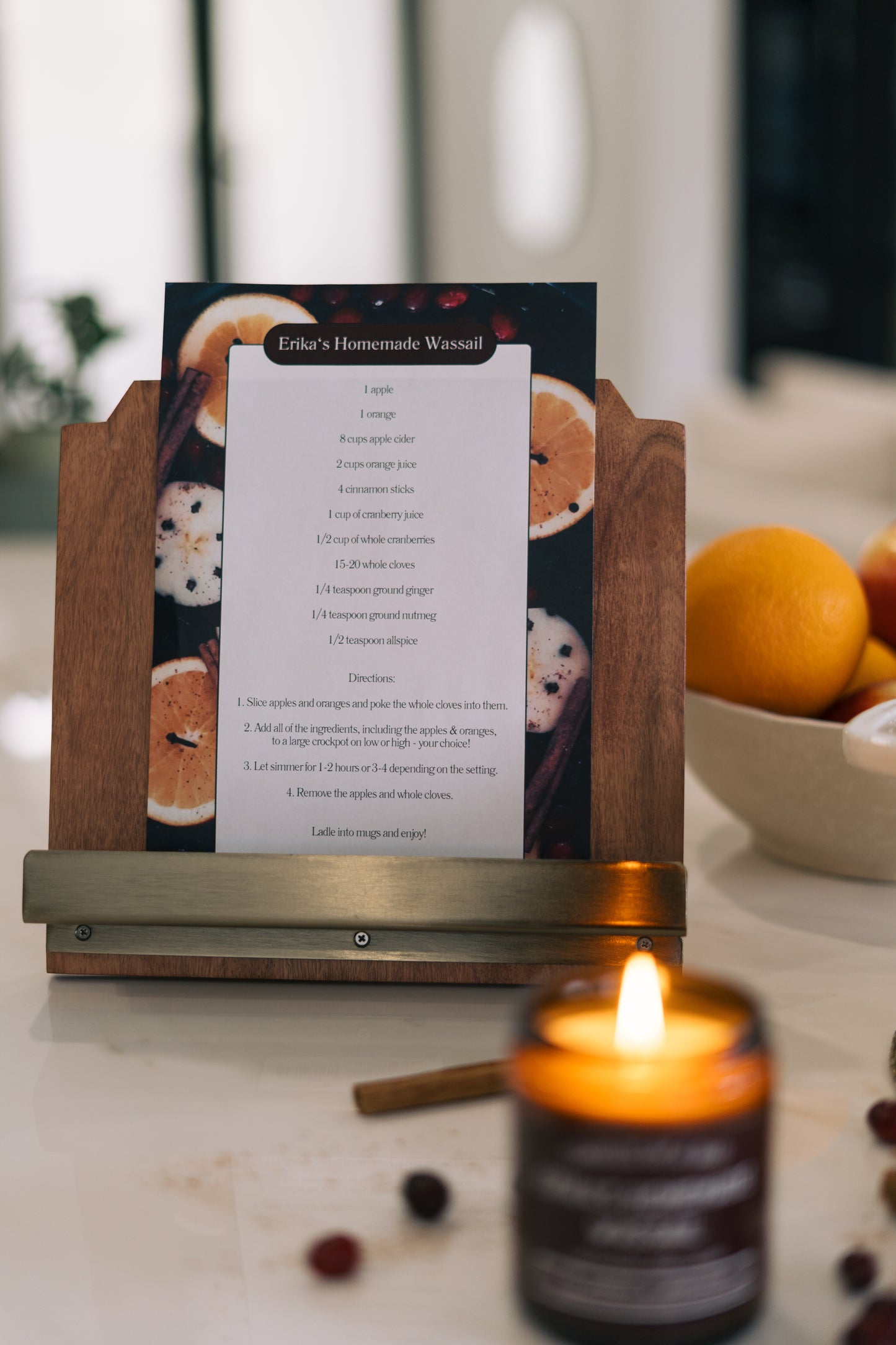 Erika's Homemade Wassail | 7oz Nontoxic Candle