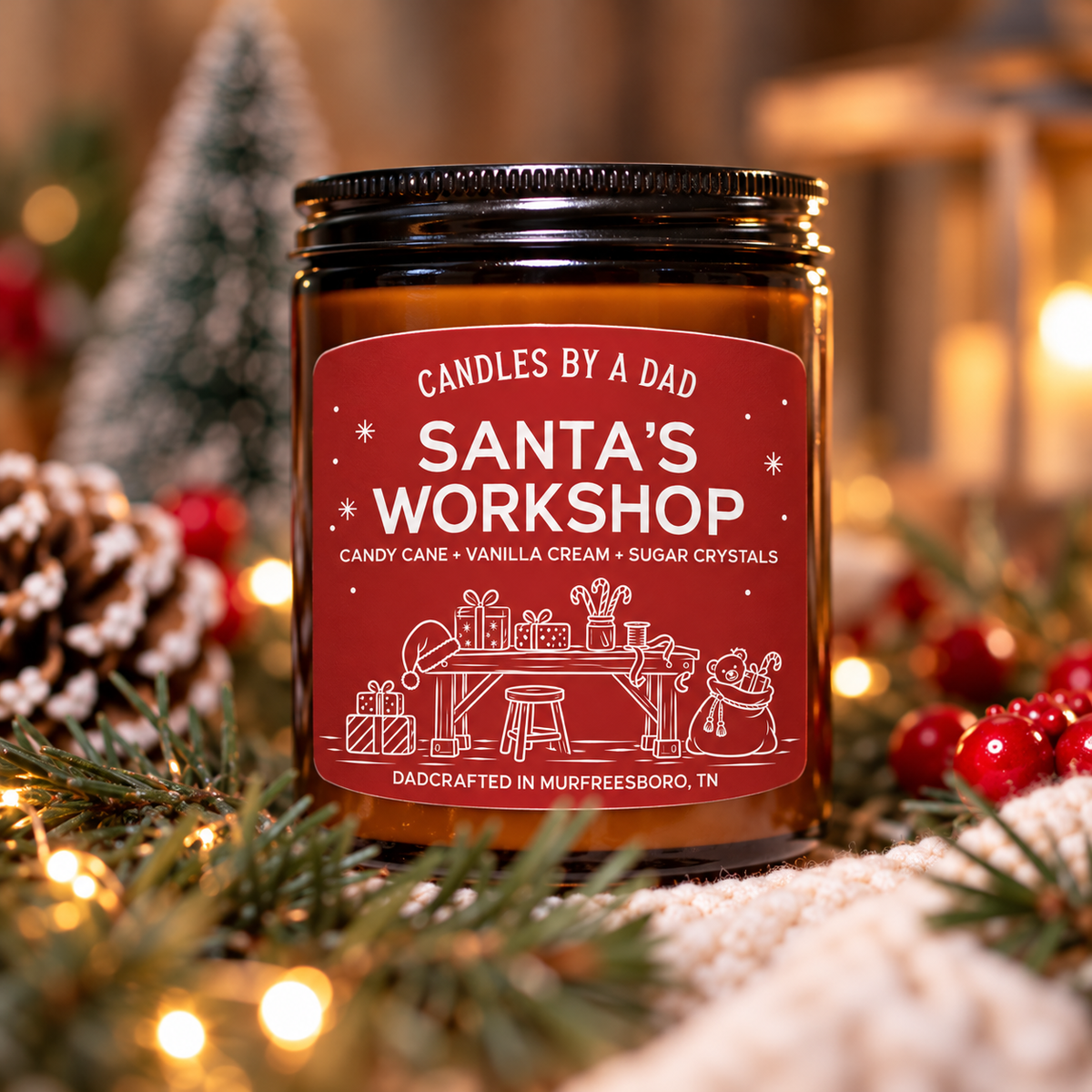 Santa's Workshop 7oz Candle