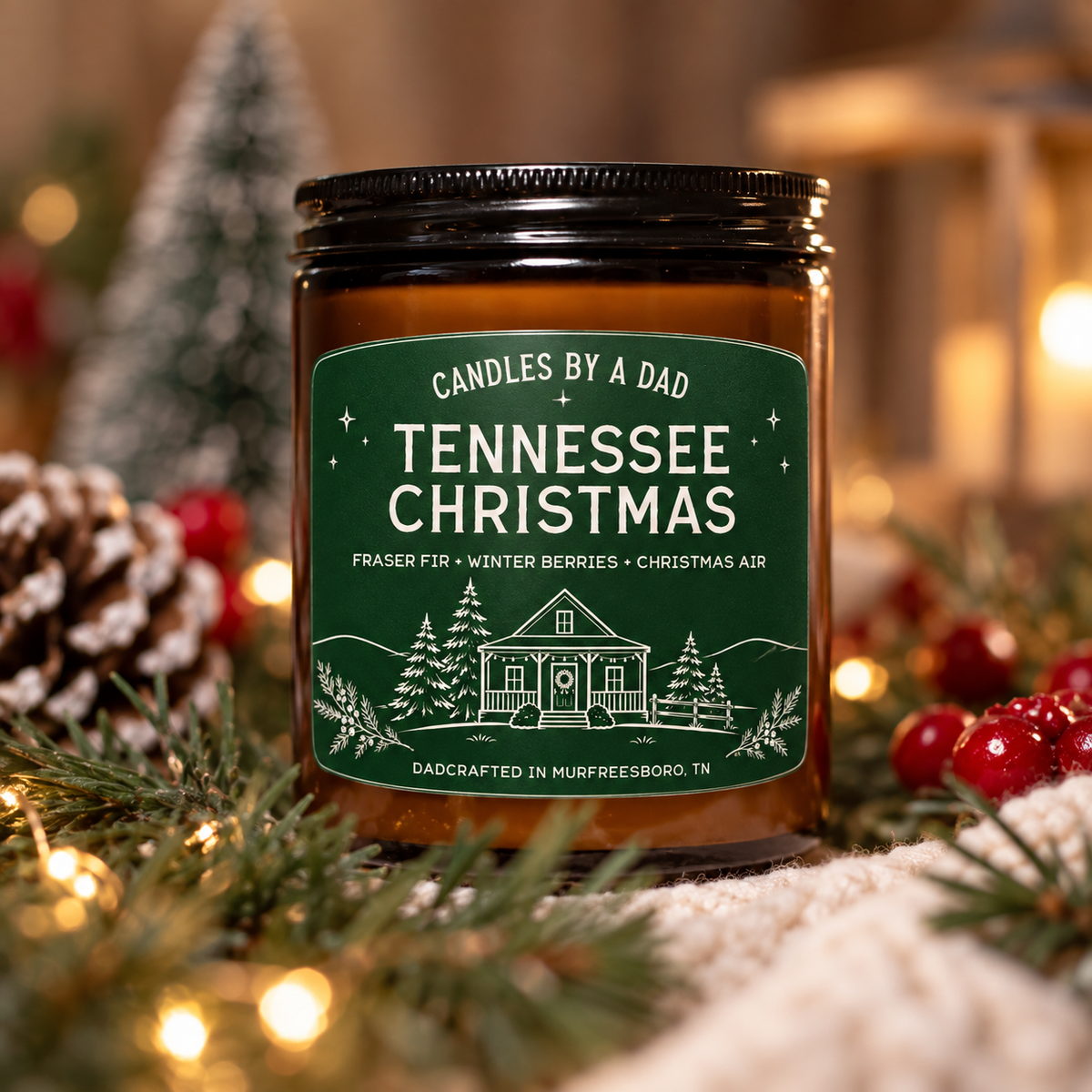 Tennessee Christmas 7oz Candle