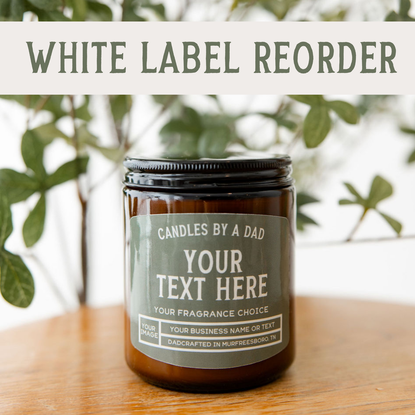 White Label Candle Reorder (Min Qty: 24)